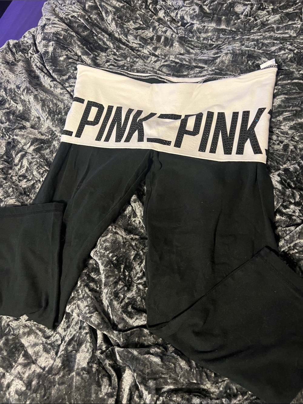 Vintage Pink Cropped Yoga Pants - Size S